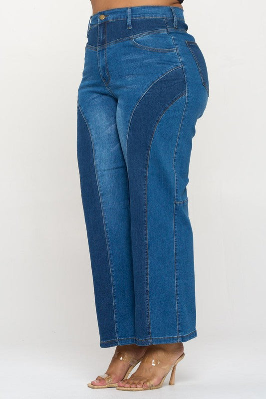 Colorblock Jeans by hi quality fashion boutique