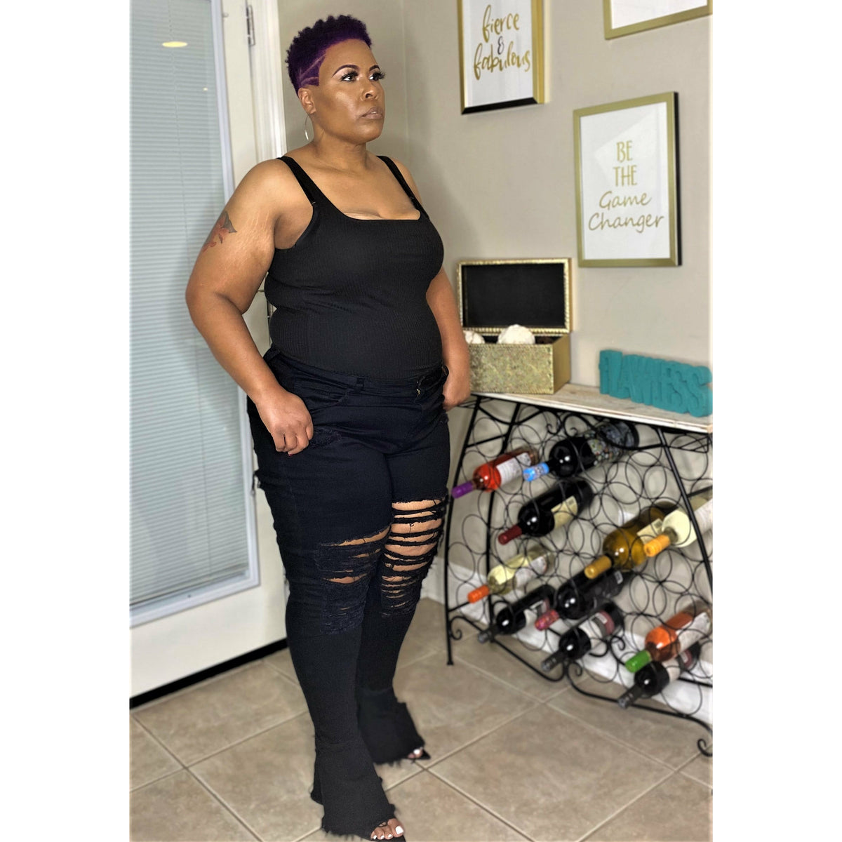 Curvy Flare bottoms by hi quality fashion boutique