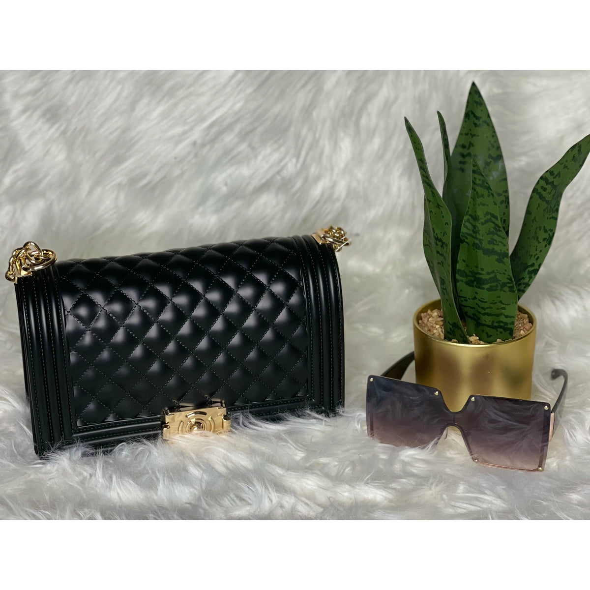 Black Jelly Jelly Bag by hiquality fashion boutique