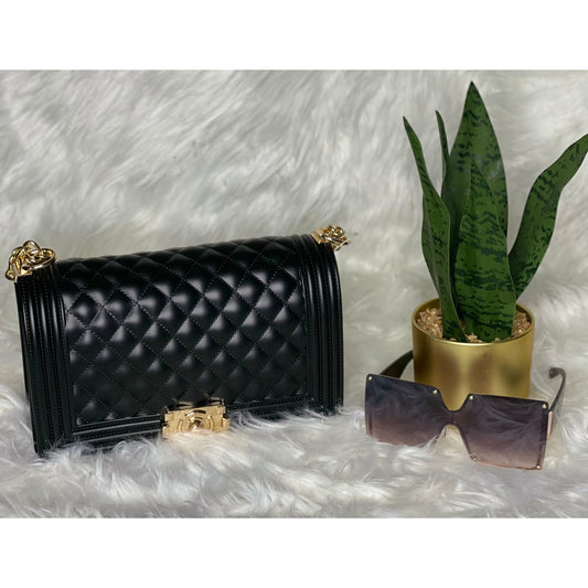 Black Jelly Jelly Bag by hiquality fashion boutique